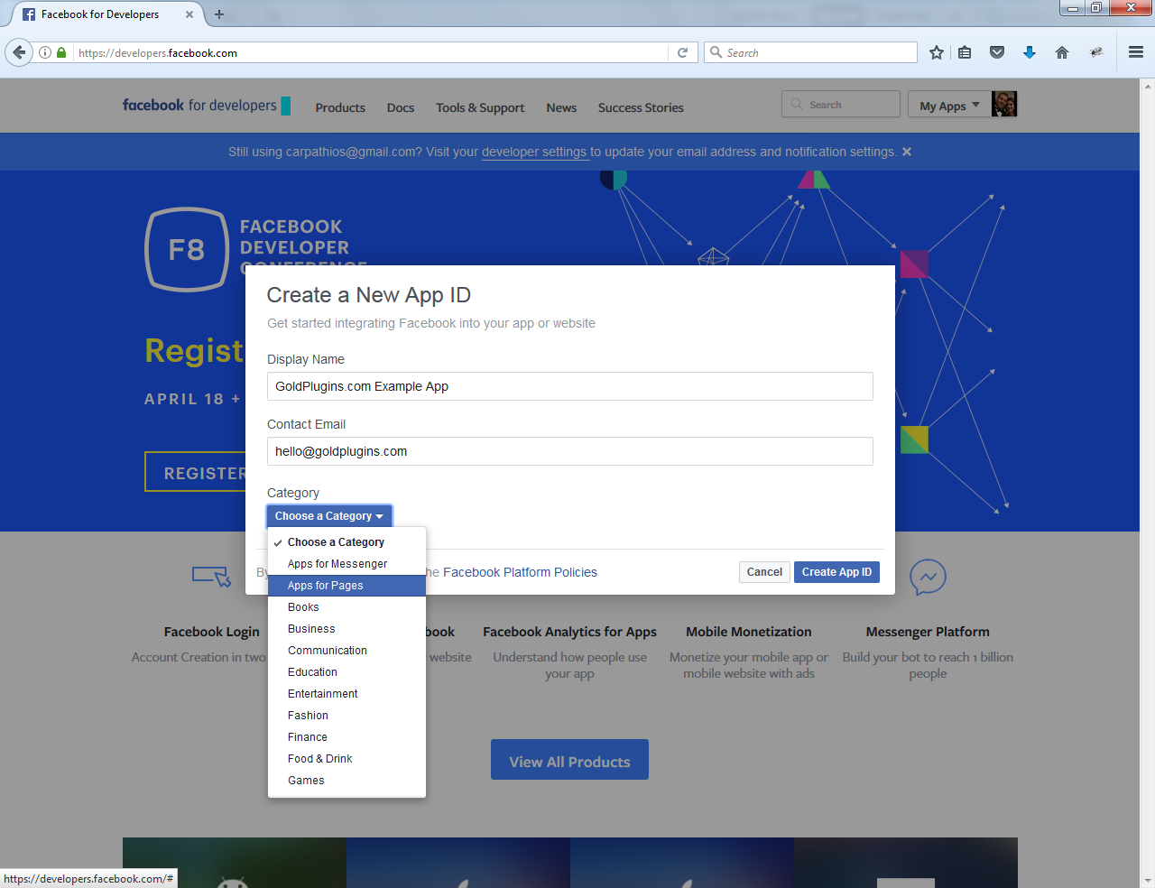 Create Facebook App and get APP ID for Facebook login - SeventhQueen  Archived Support