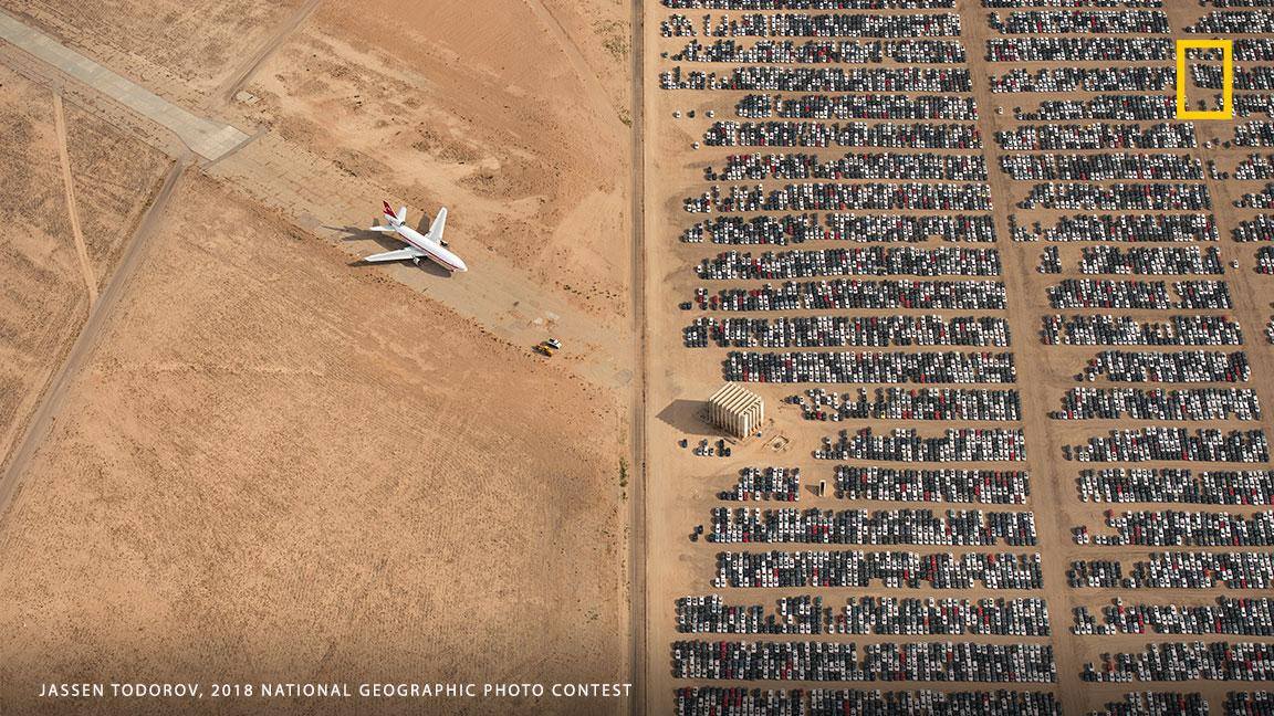 “By capturing scenes like this one, I hope we will all become more conscious and more caring for our beautiful planet,” says photographer Jassen Todorov, who captured this aerial view of thousands of abandoned cars and won the grand prize in National Geographic's 2018 photo contest. https://on.natgeo.com/2Ul8u66