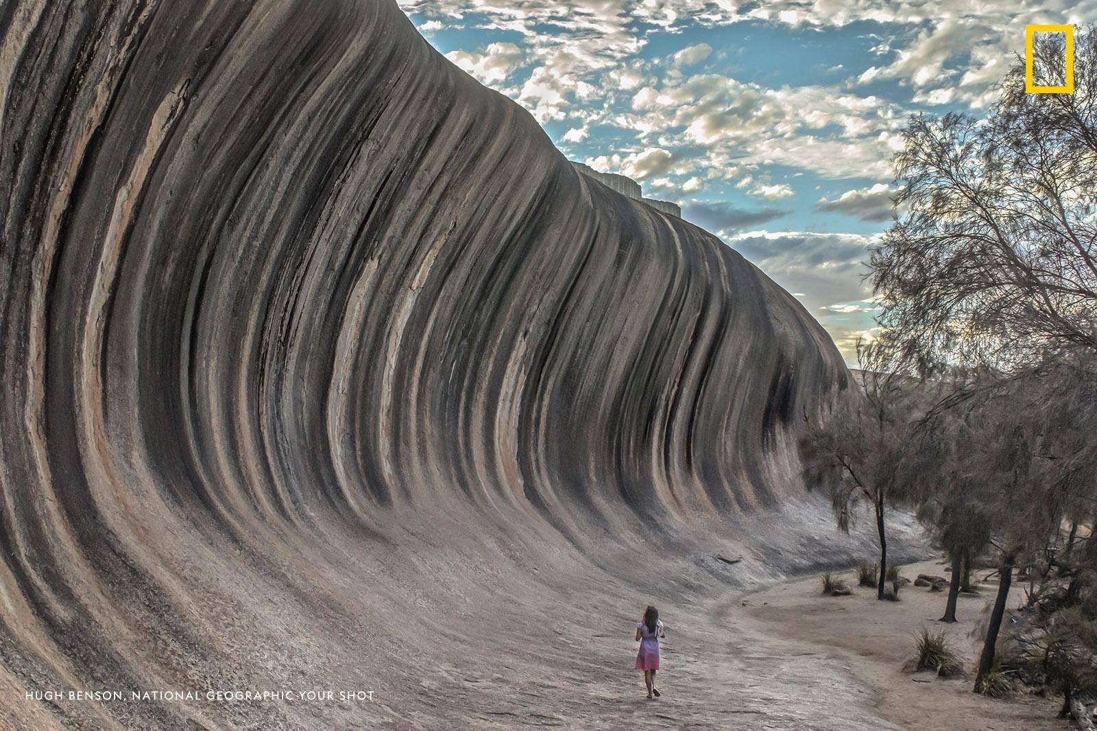 “Isn’t nature fantastic? You get towers of rock, layers of coloured rock, and even like here, waves of rock,” writes Your Shot photographer Hugh Benson. “Wave Rock in Western Australia was carved by the wind and is just over 100m long." https://on.natgeo.com/2CrDAlu