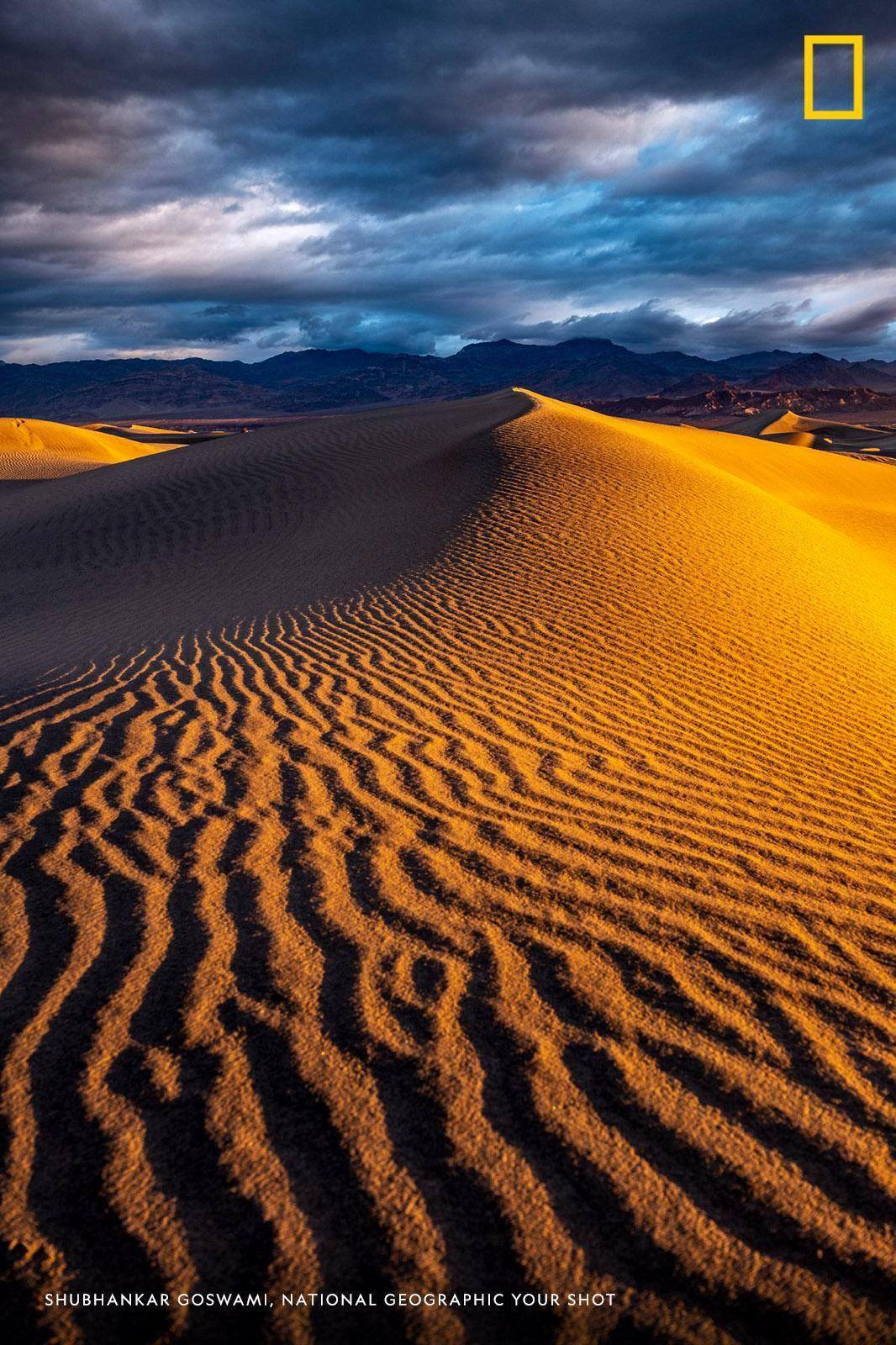 "It doesn't often rain in the Death Valley in California," writes Your Shot photographer Shubhankar Goswami, who captured this stunning image in the moments following a brief storm. https://on.natgeo.com/2V43Sp0
