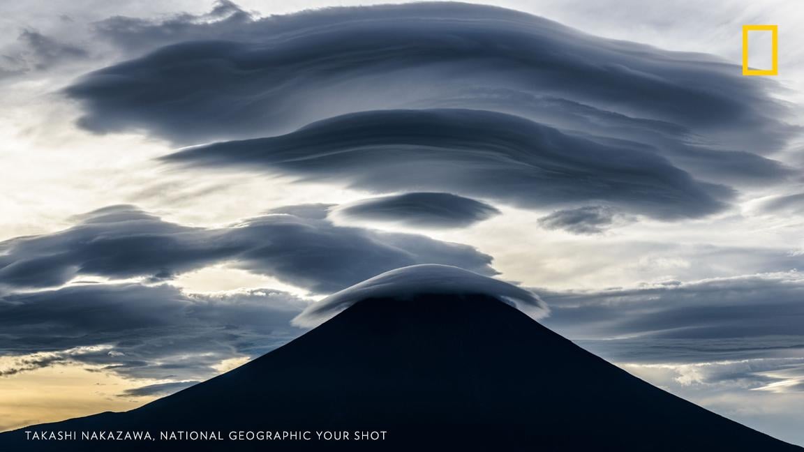 Just before sunrise, Your Shot photographer Takashi Nakazawa captured this stunning image of cloud formations above Mt. Fuji. https://on.natgeo.com/2VL81K4