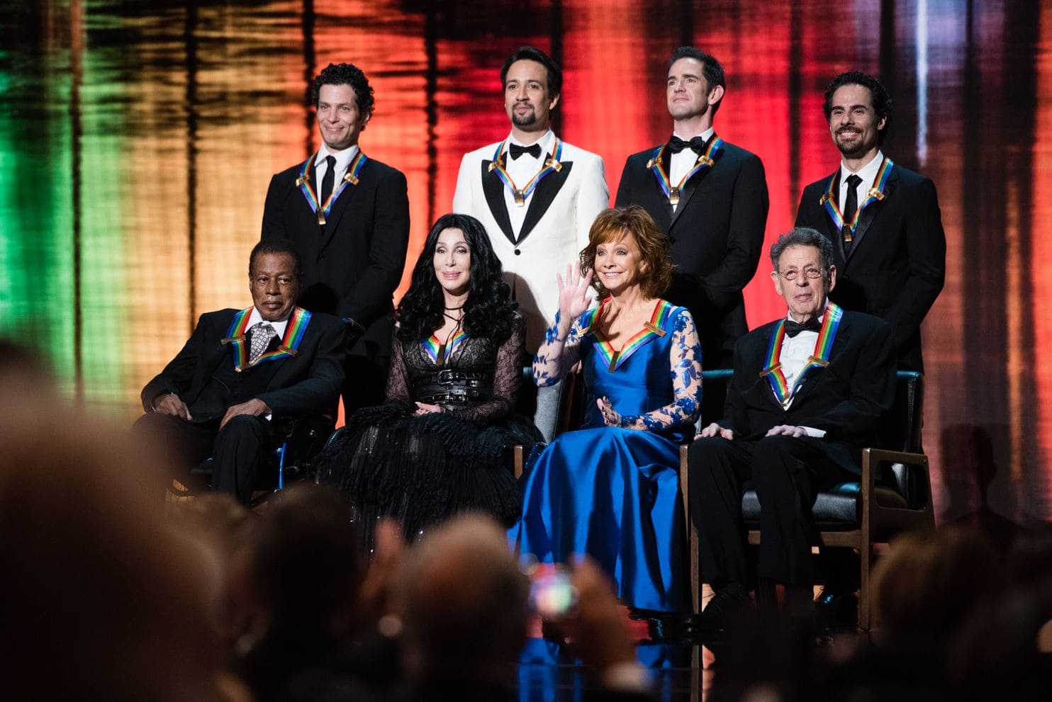 Musical tributes stood out, but the presence of the Broadway musical and its creators provided a night of firsts.